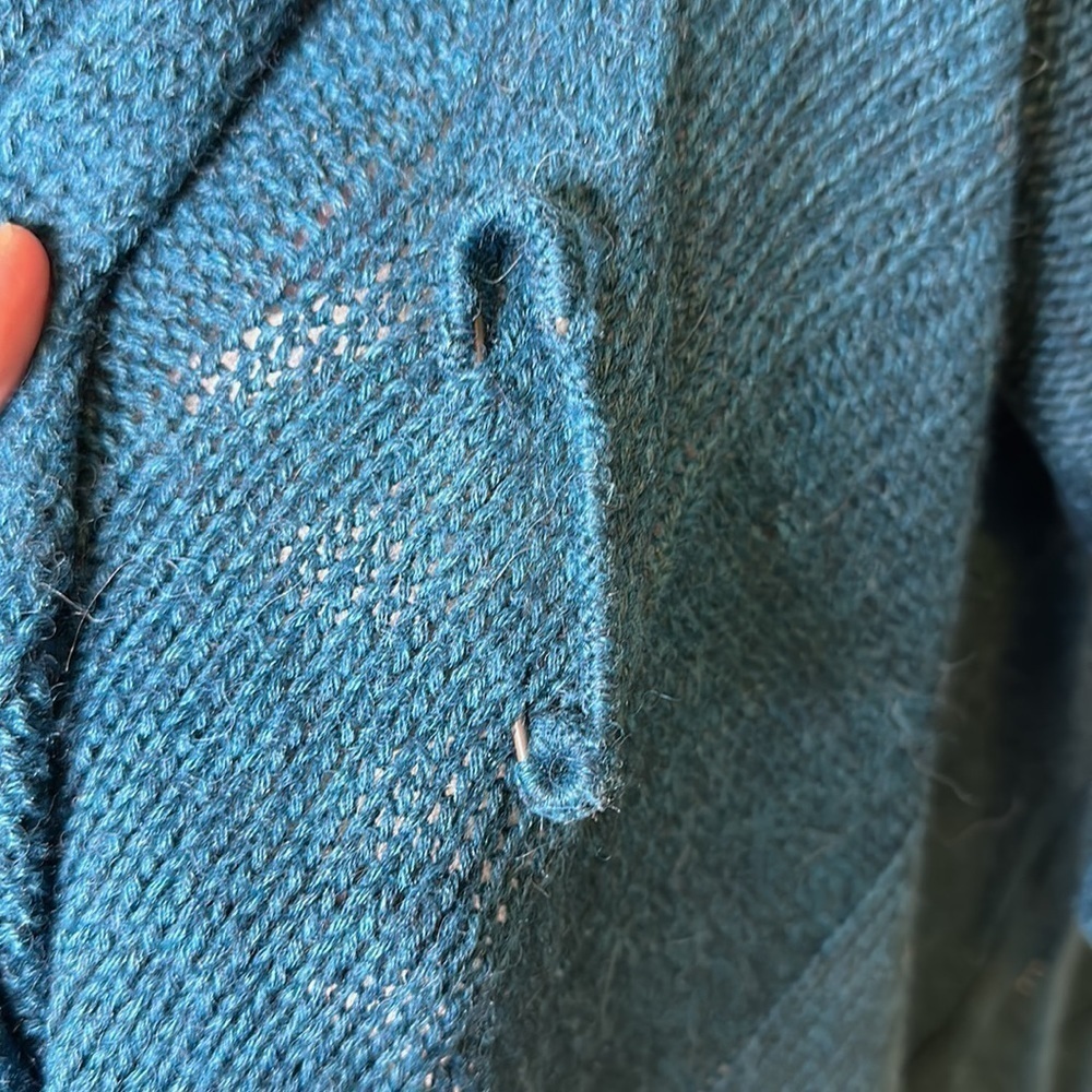 Eileen Fisher alpaca silk Blend Asymmetric cardigan - Picture 4 of 10
